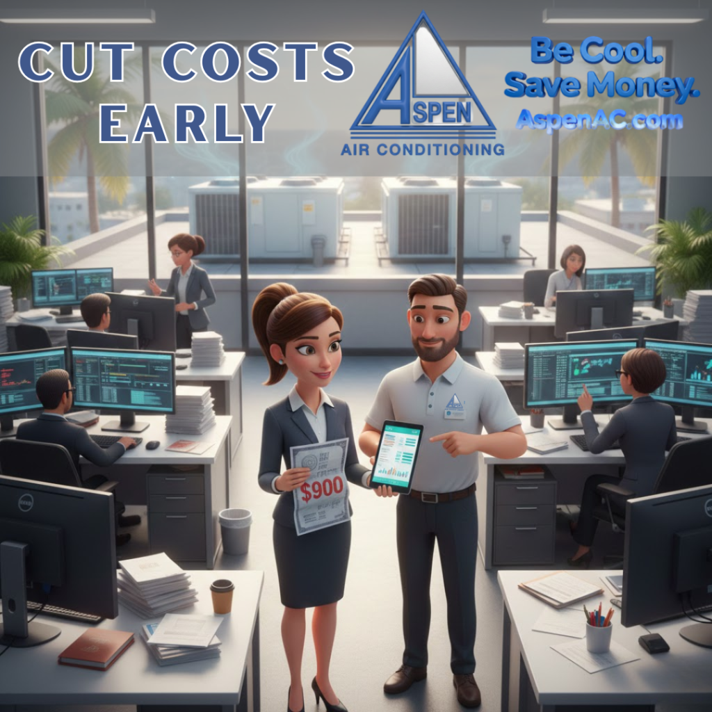 High energy bills commercial building