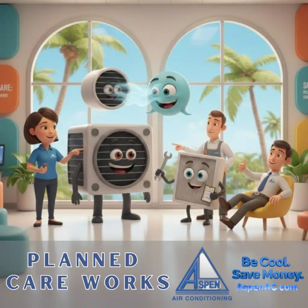 Planned care works - Aspen Air Conditioning preventive maintenance illustration